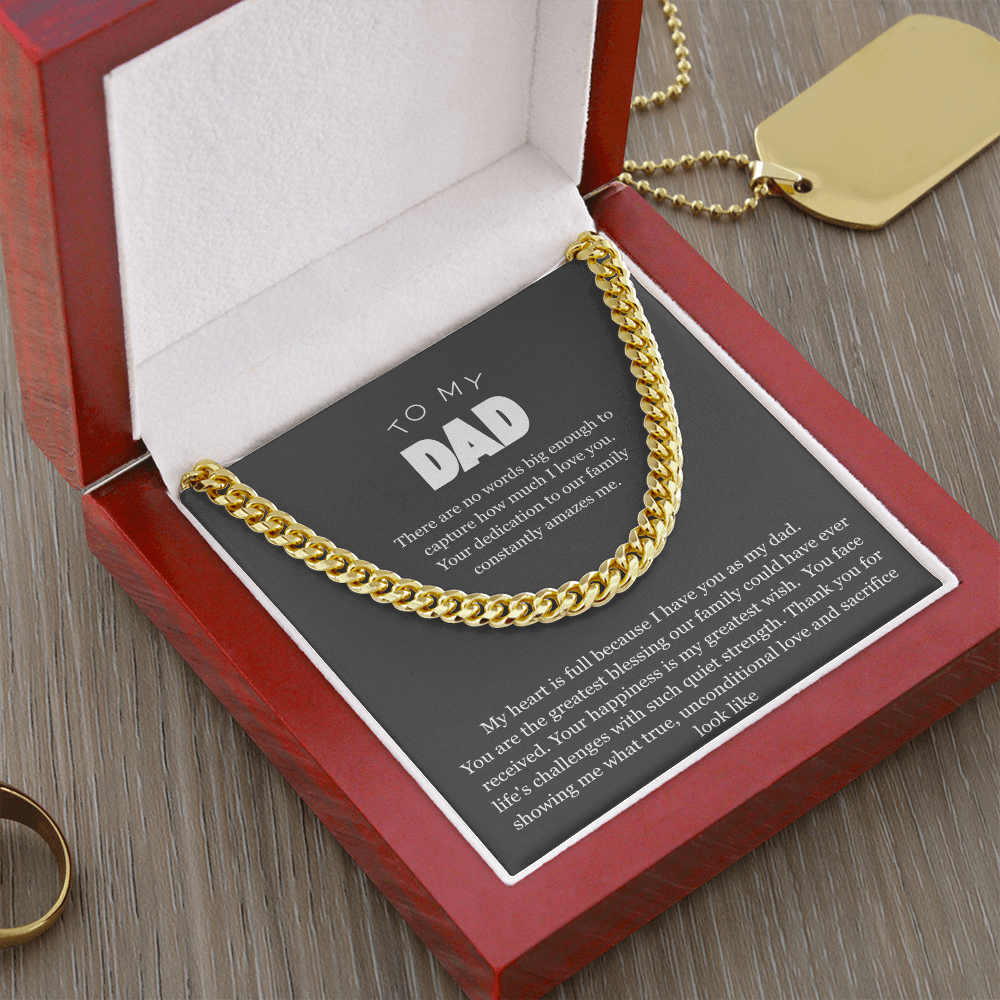 To My Dad, Cuban Link Chain