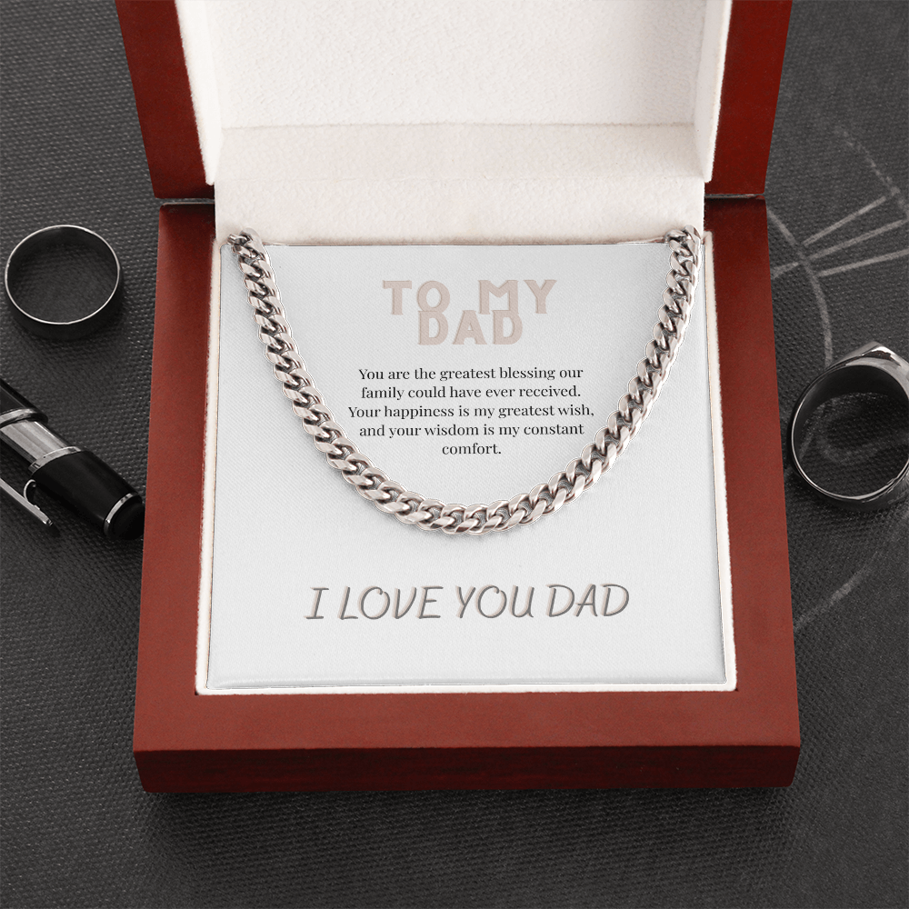 To My Dad, Cuban Link Chain