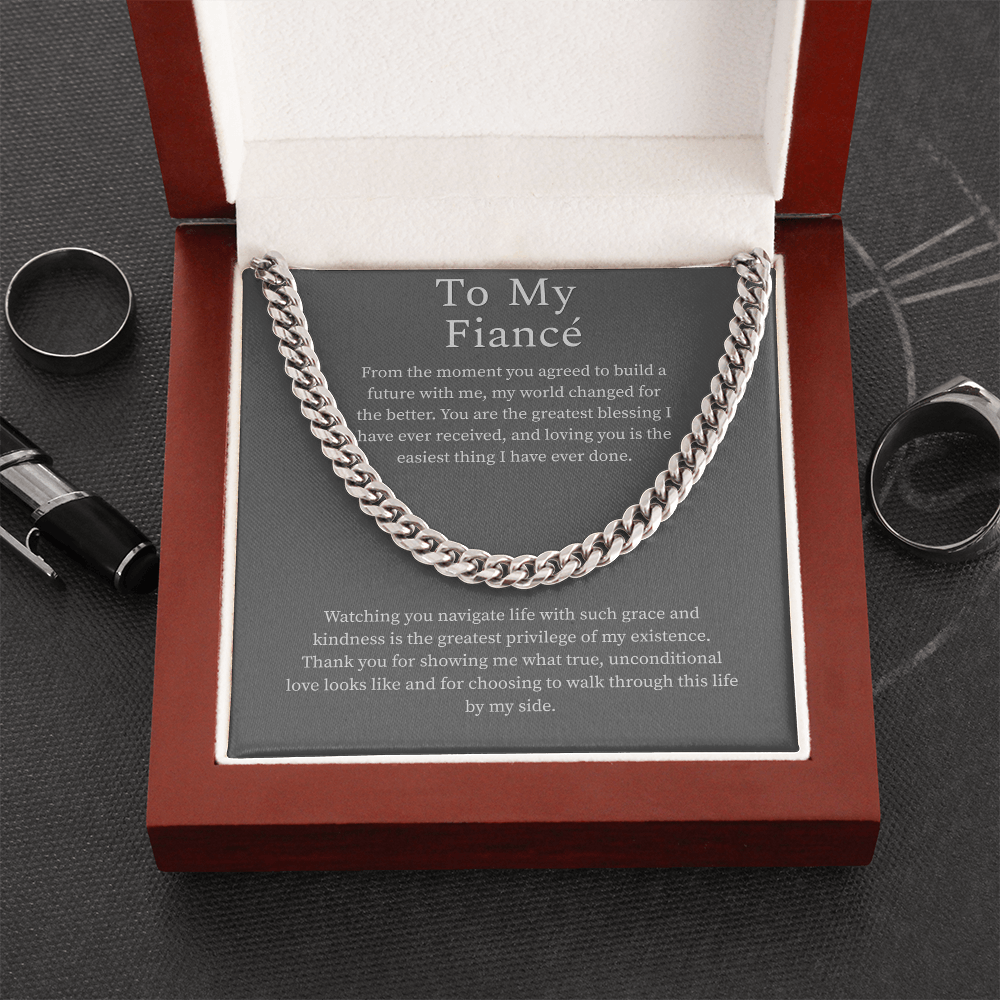 To My Fiance, Cuban Link Chain