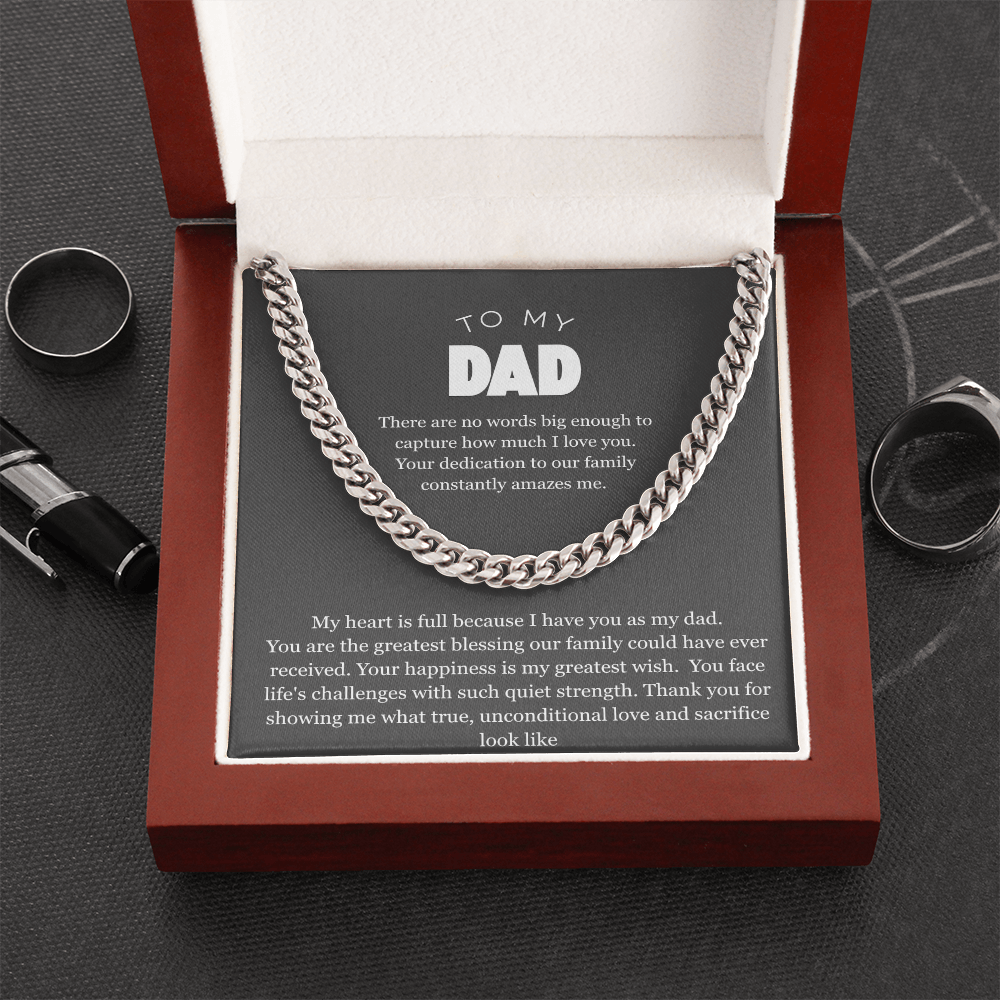 To My Dad, Cuban Link Chain