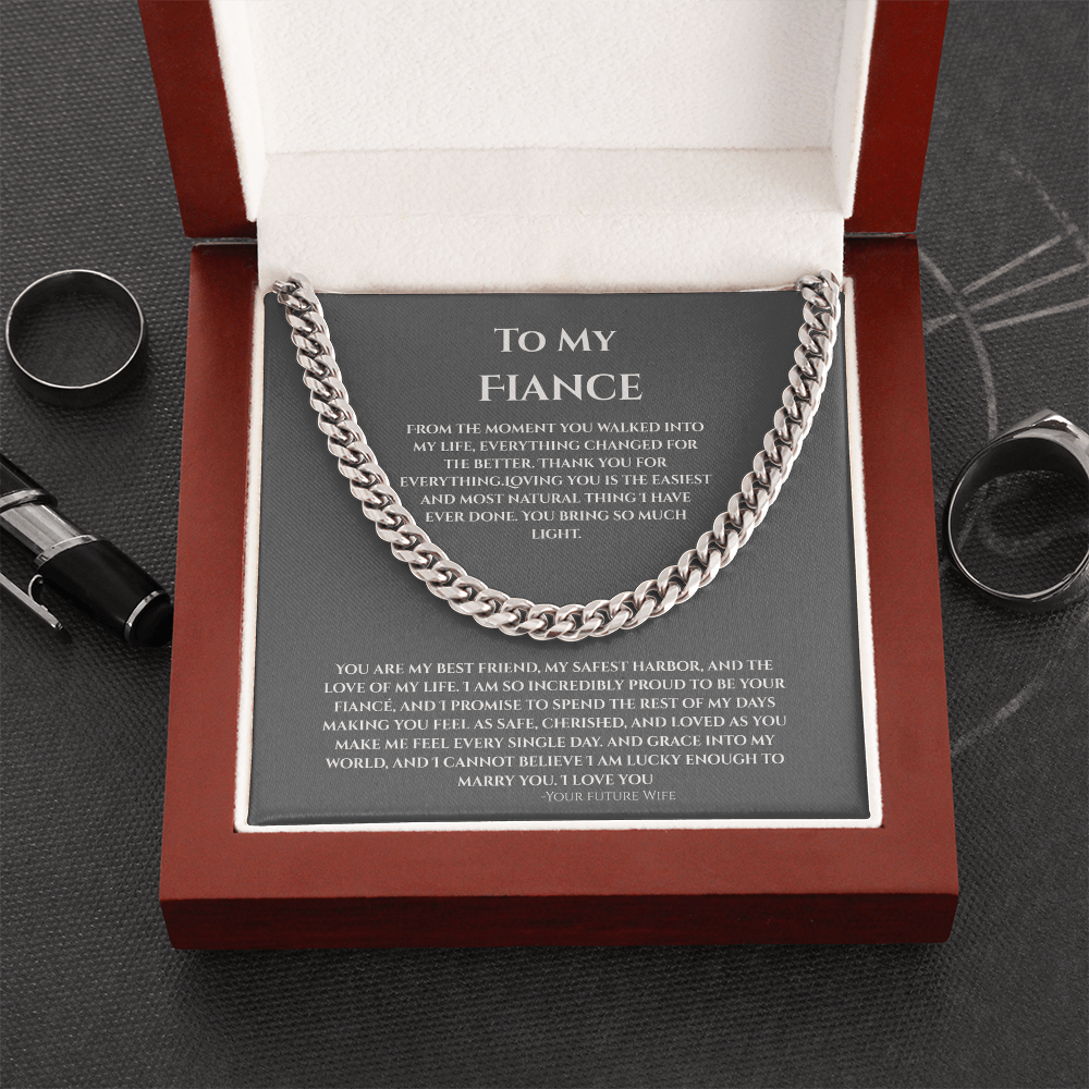 To My Fiance, Cuban Link Chain