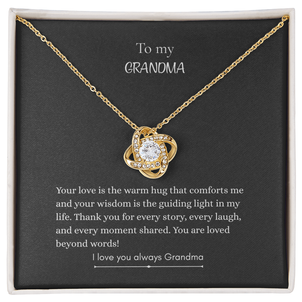 To My Grandma, Love Knot Necklace