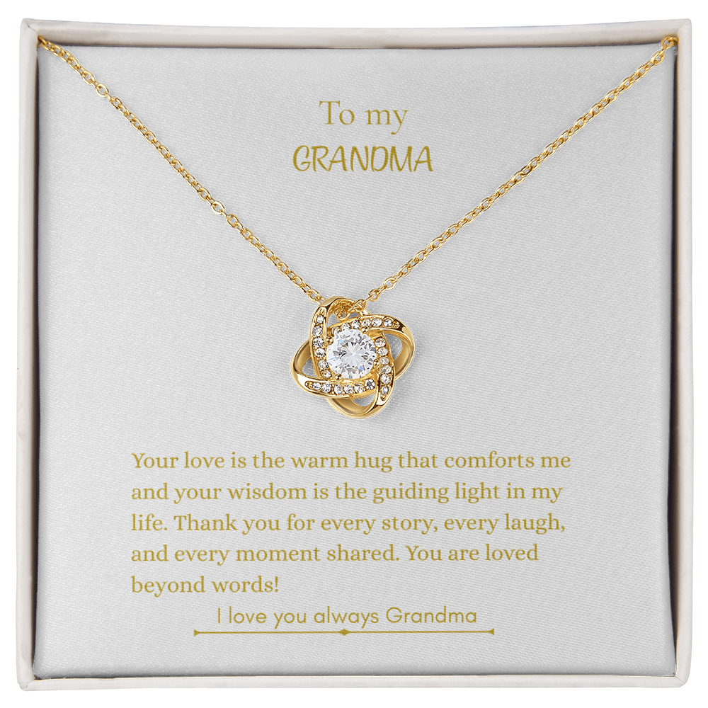To My Grandma, Love Knot Necklace