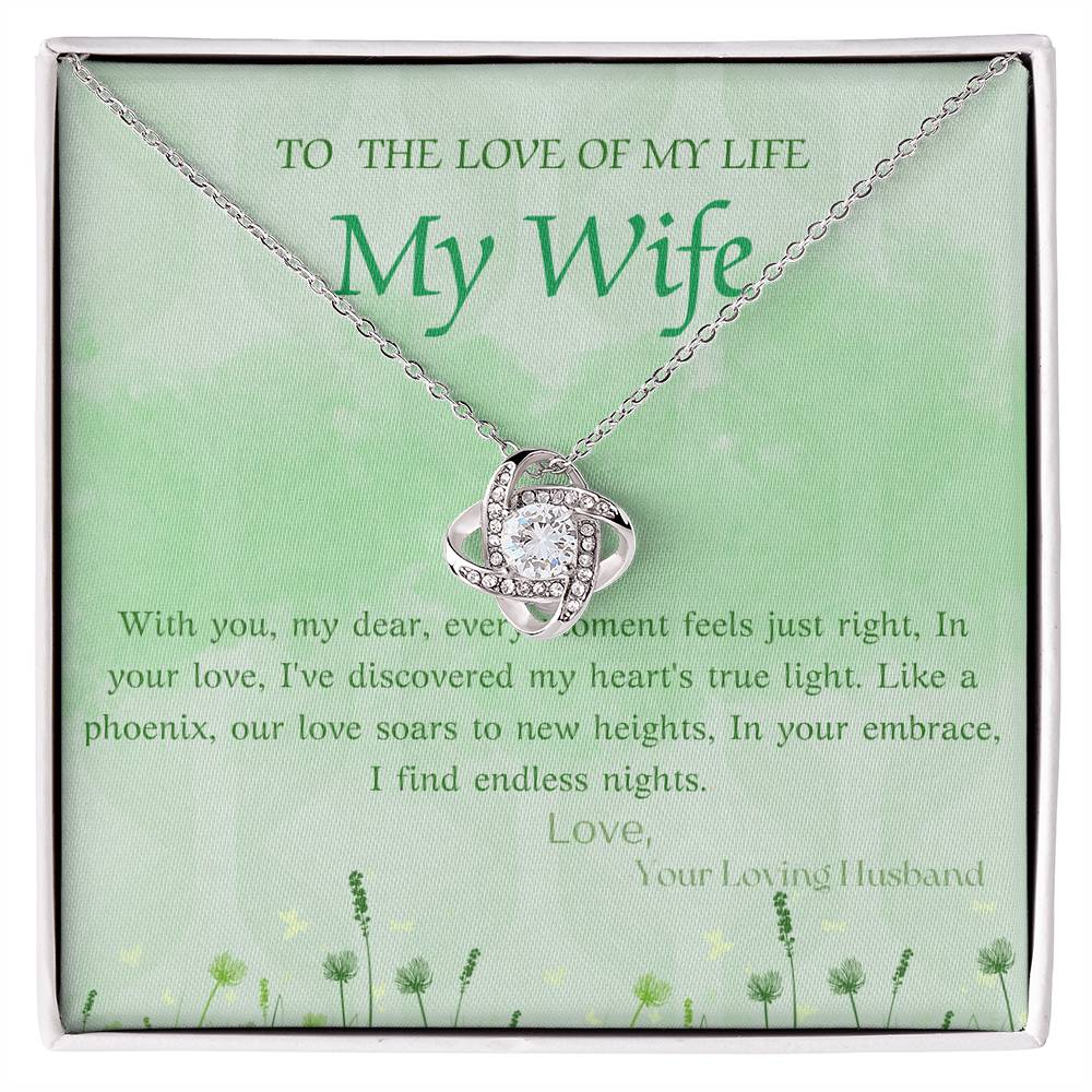 LOVE OF MY LIFE WIFE LOVE KNOT
