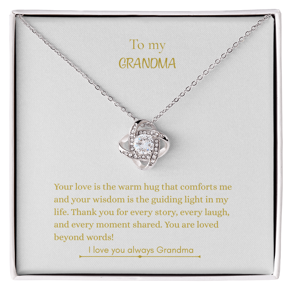 To My Grandma, Love Knot Necklace