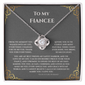To My Fiancee, Love Knot Necklace