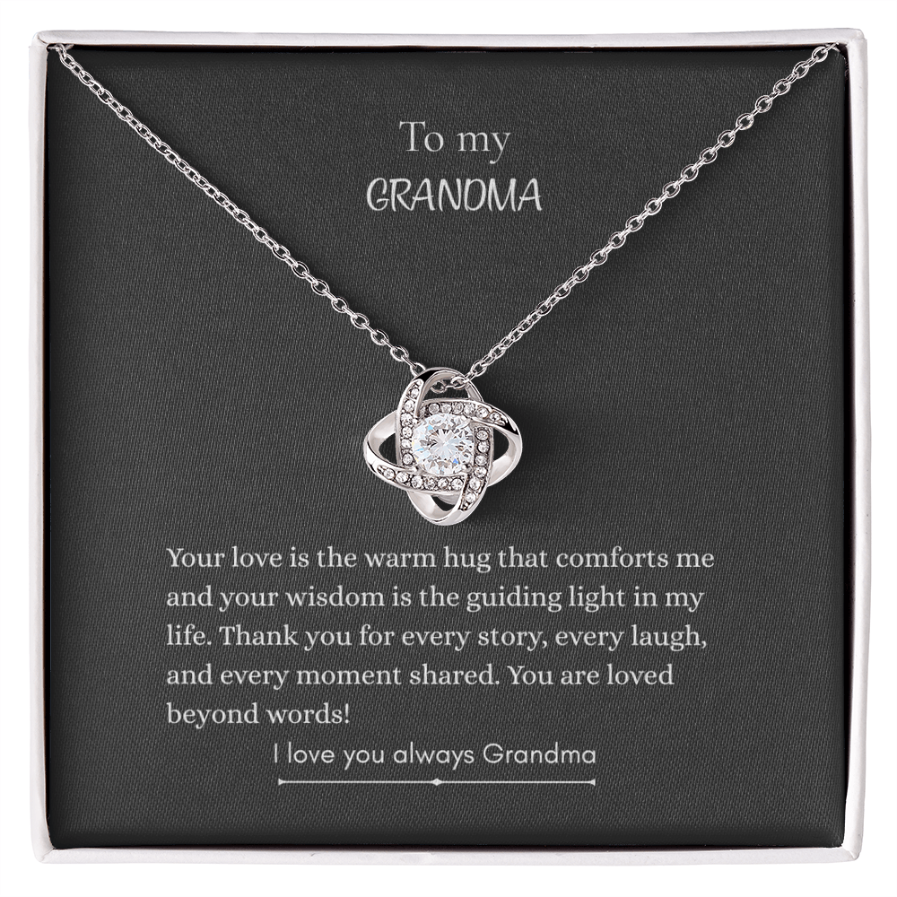 To My Grandma, Love Knot Necklace
