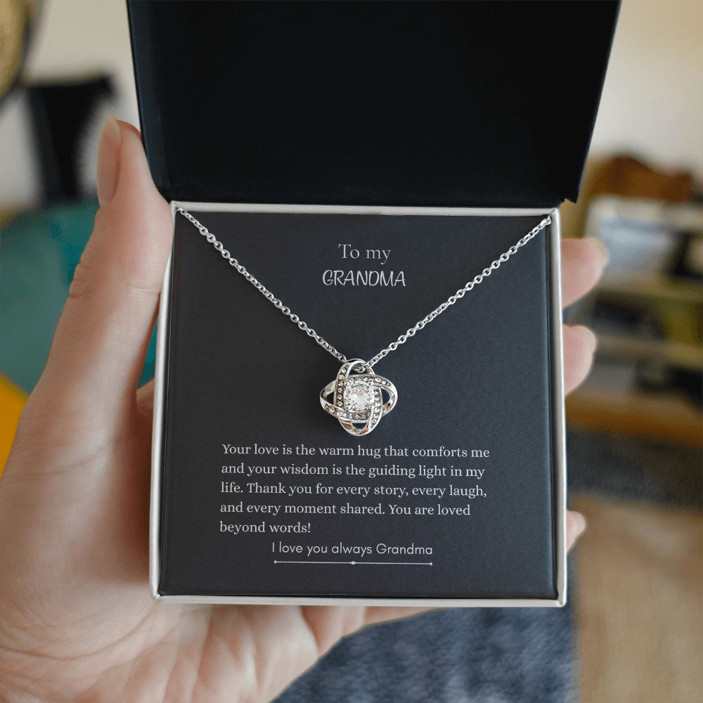 To My Grandma, Love Knot Necklace