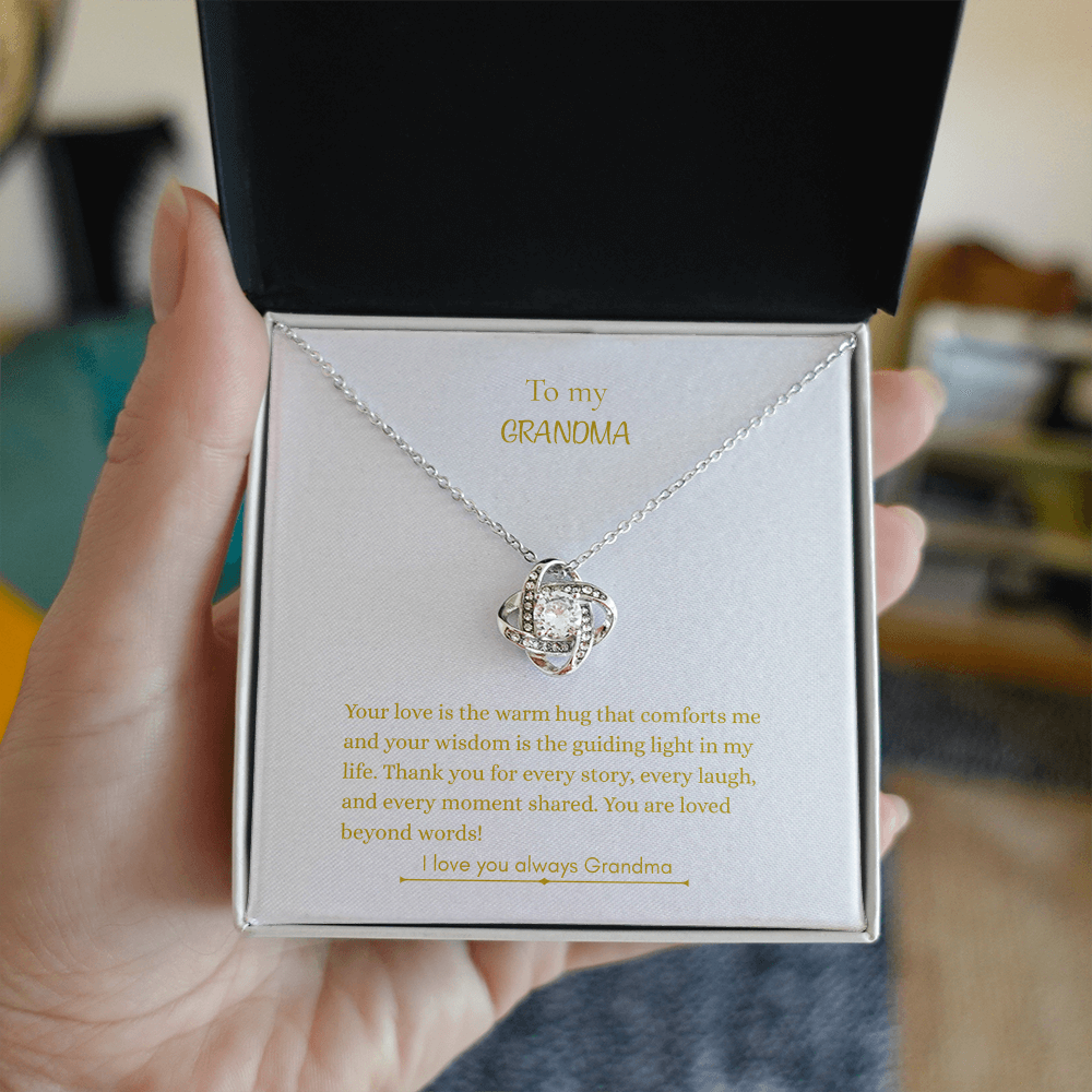 To My Grandma, Love Knot Necklace