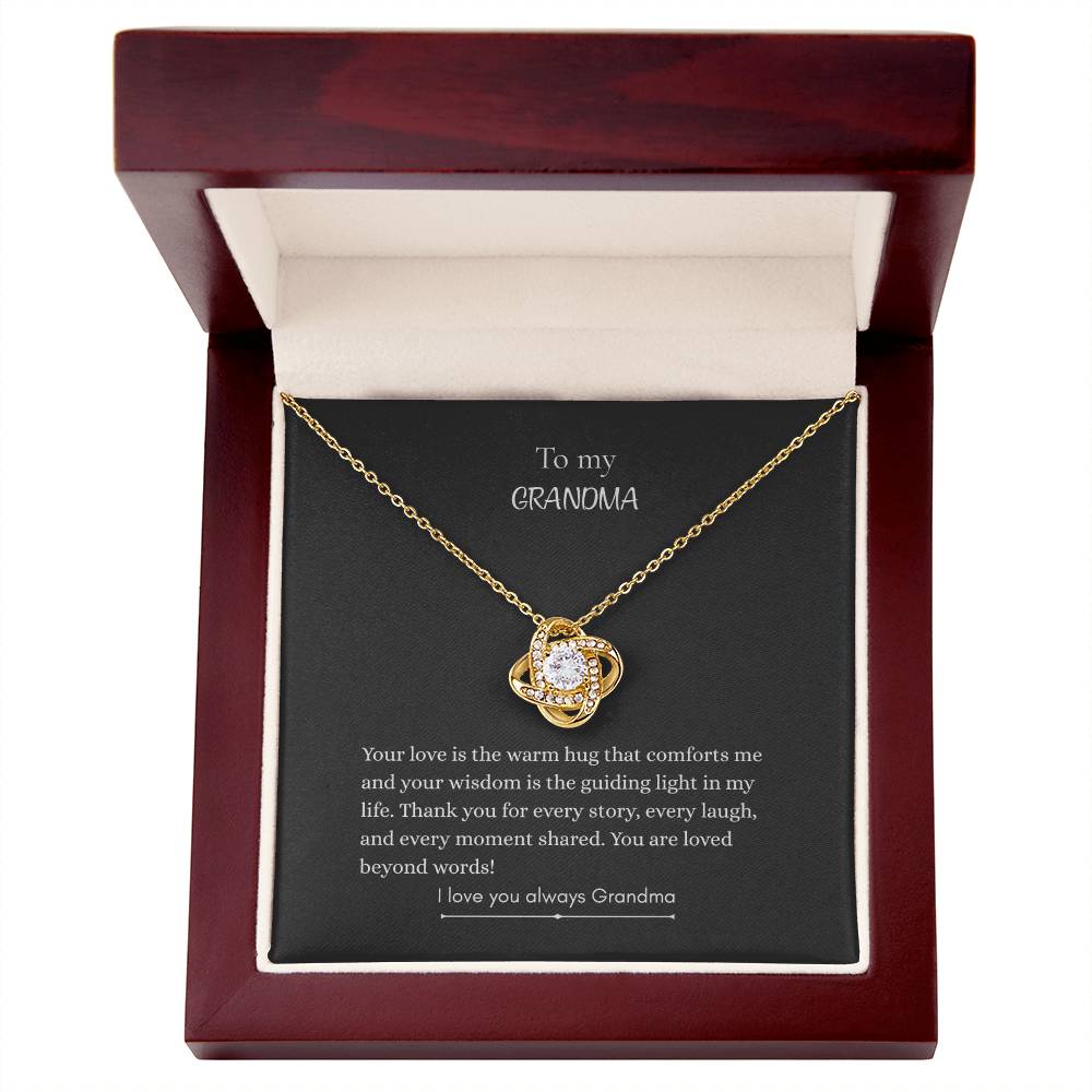 To My Grandma, Love Knot Necklace