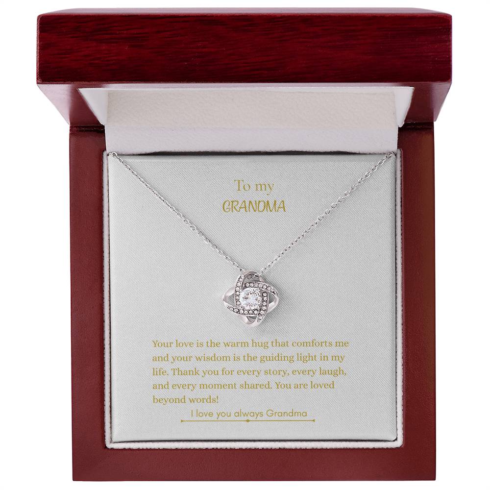 To My Grandma, Love Knot Necklace
