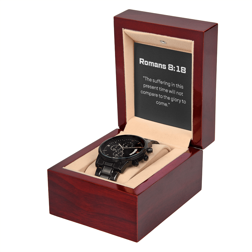 Men's Black Chronograph Watch