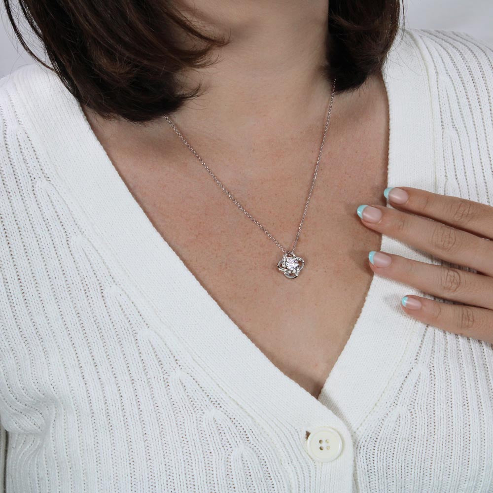 Love Knot Necklace, No Message Card