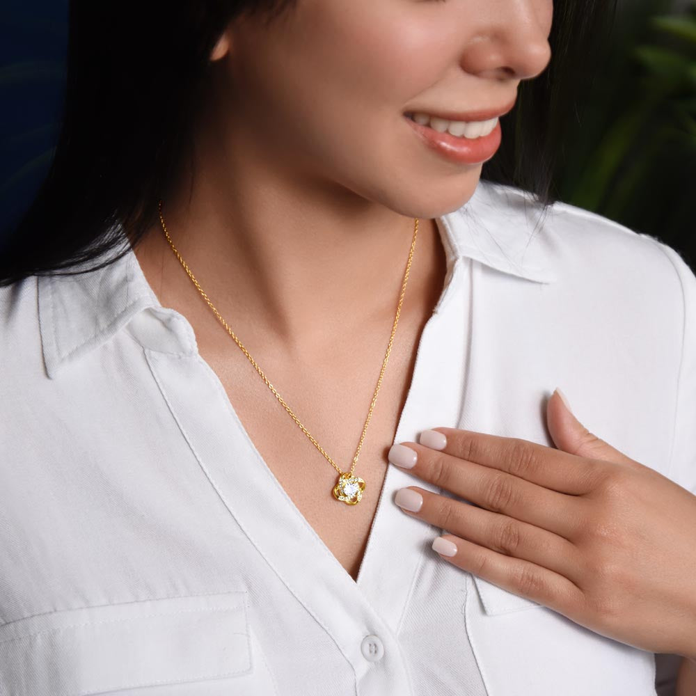 Love Knot Necklace, No Message Card