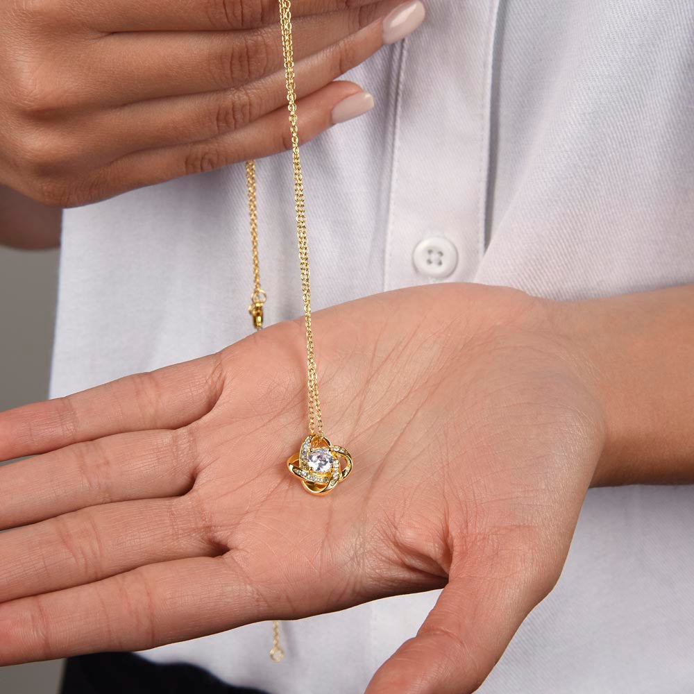 Love Knot Necklace, No Message Card