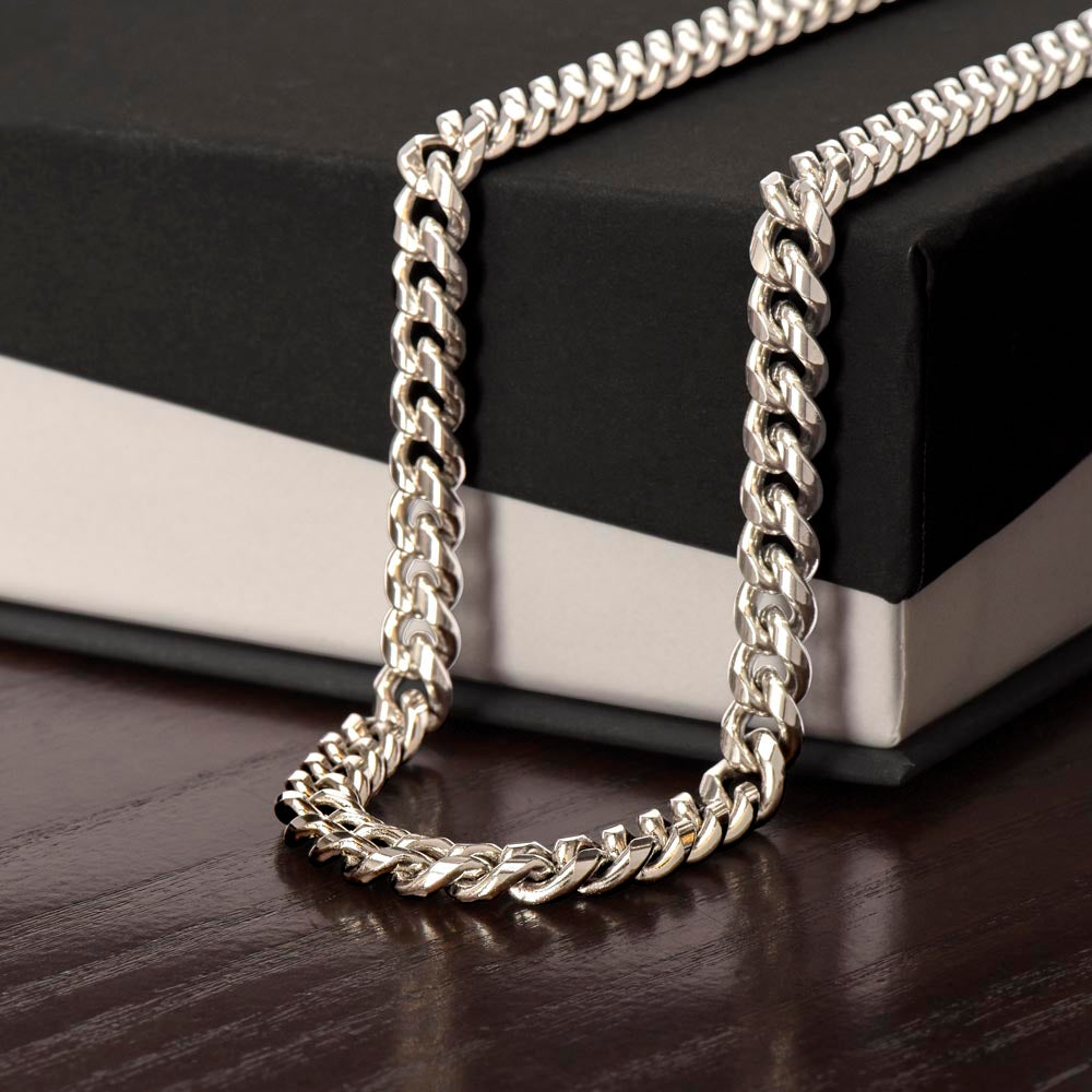Men's Cuban Link Chain, No Message Card