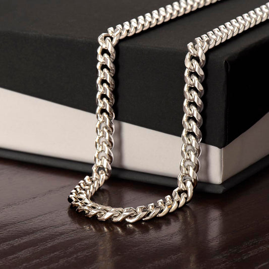Men's Cuban Link Chain, No Message Card