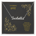 To My Wonderful Wife Black/Gold Custom Name Necklace