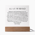 To My Husband, Square Acrylic Plaque