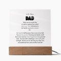 To My Dad, Acrylic Square Plaque