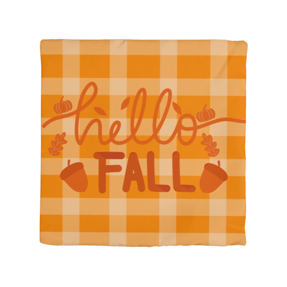 Plaid Hello Fall, Classic Pillow Case