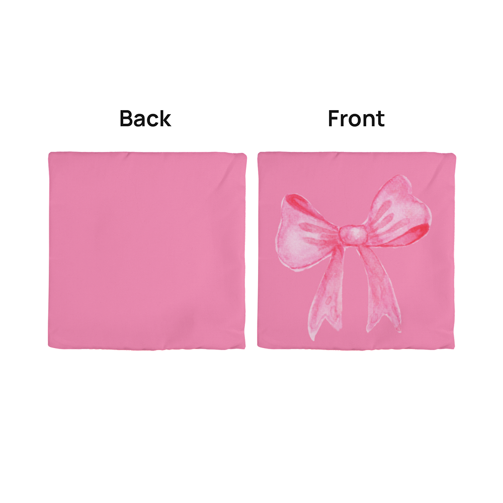 Pink Bow, Classic Pillow Cover