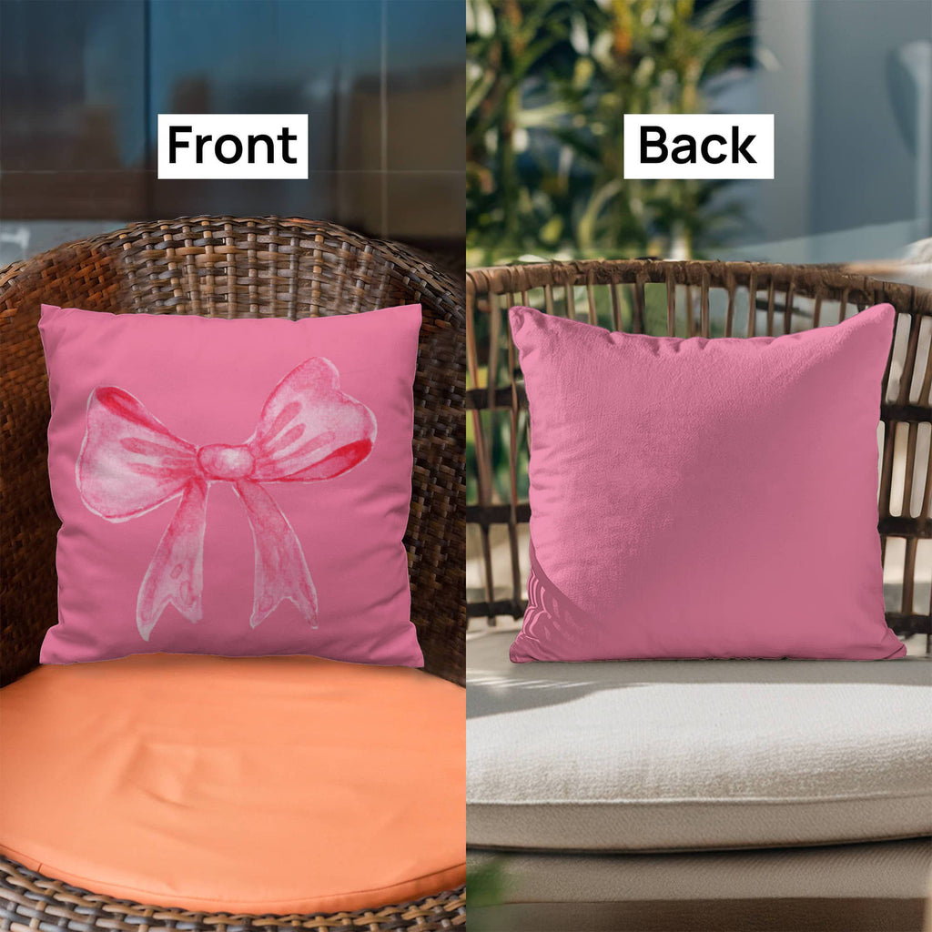 Pink Bow, Classic Pillow Cover