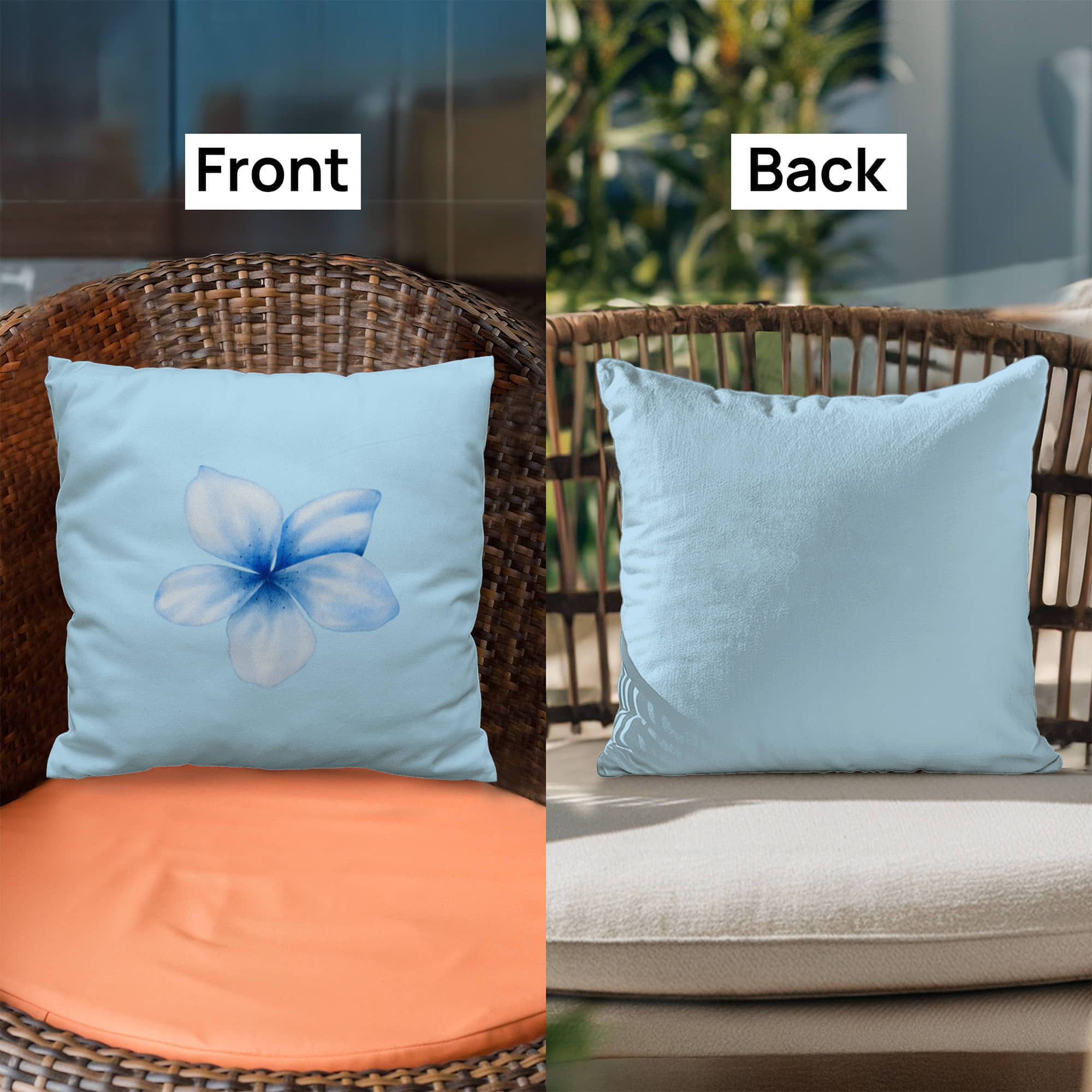 Blue Flower, Classic Pillow Cover