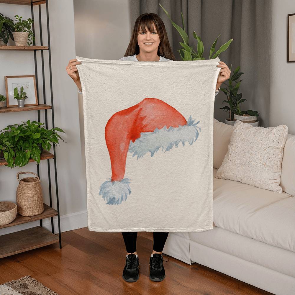 Santa Hat Coral Fleece Blanket