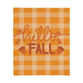 Hello Fall, Jersey Fleece Blanket