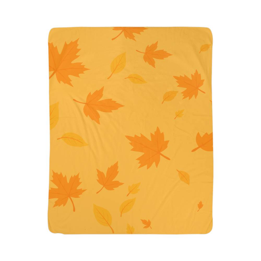 Fall leaves, Sherpa Fleece Blanket