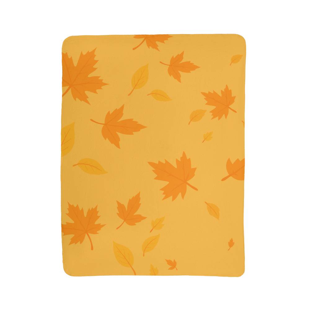 Fall leaves, Sherpa Fleece Blanket