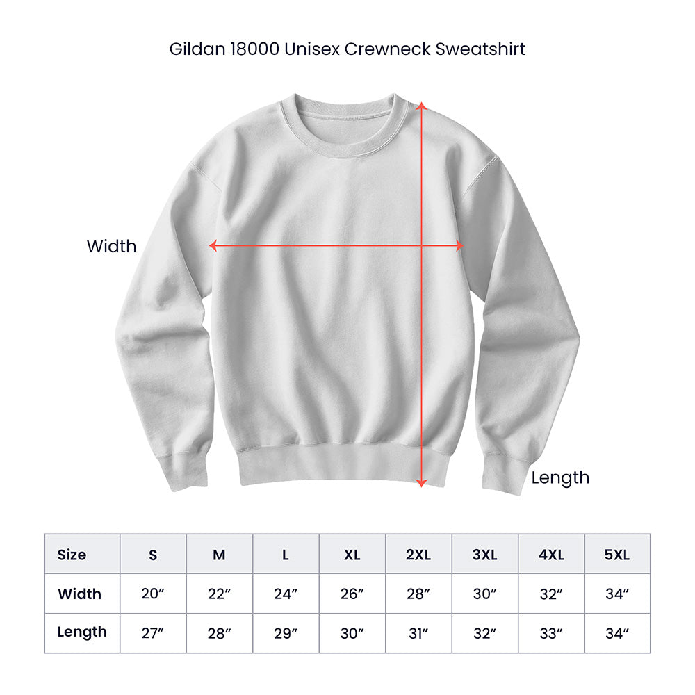 GOD IS GOOD, Gildan Crew neck Sweatshirt