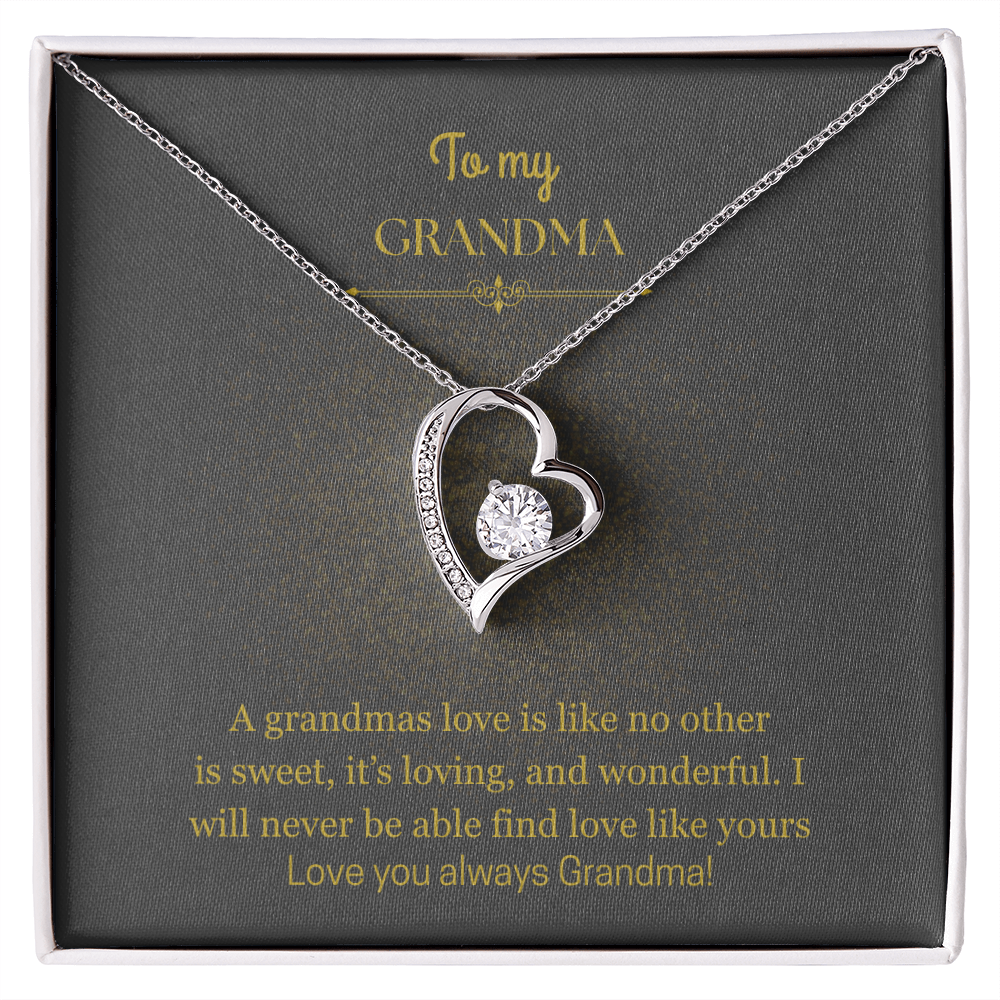 To My Grandma, Forever Love Necklace