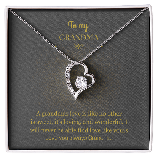 To My Grandma, Forever Love Necklace