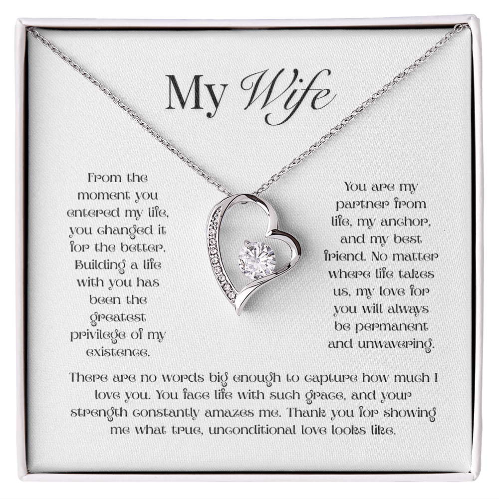 My Wife, My Love For You is Forever Necklace