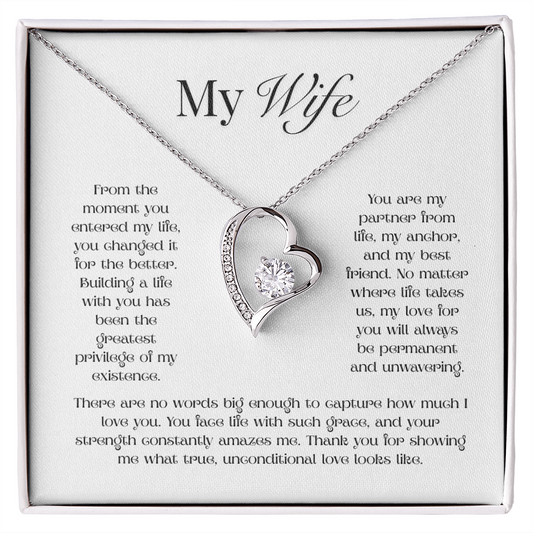 My Wife, My Love For You is Forever Necklace