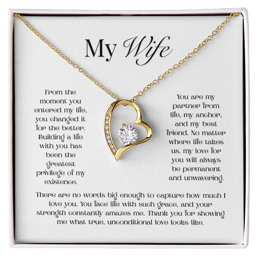 My Wife, My Love For You is Forever Necklace