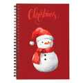 Christmas Snowman, Spiral Notebook