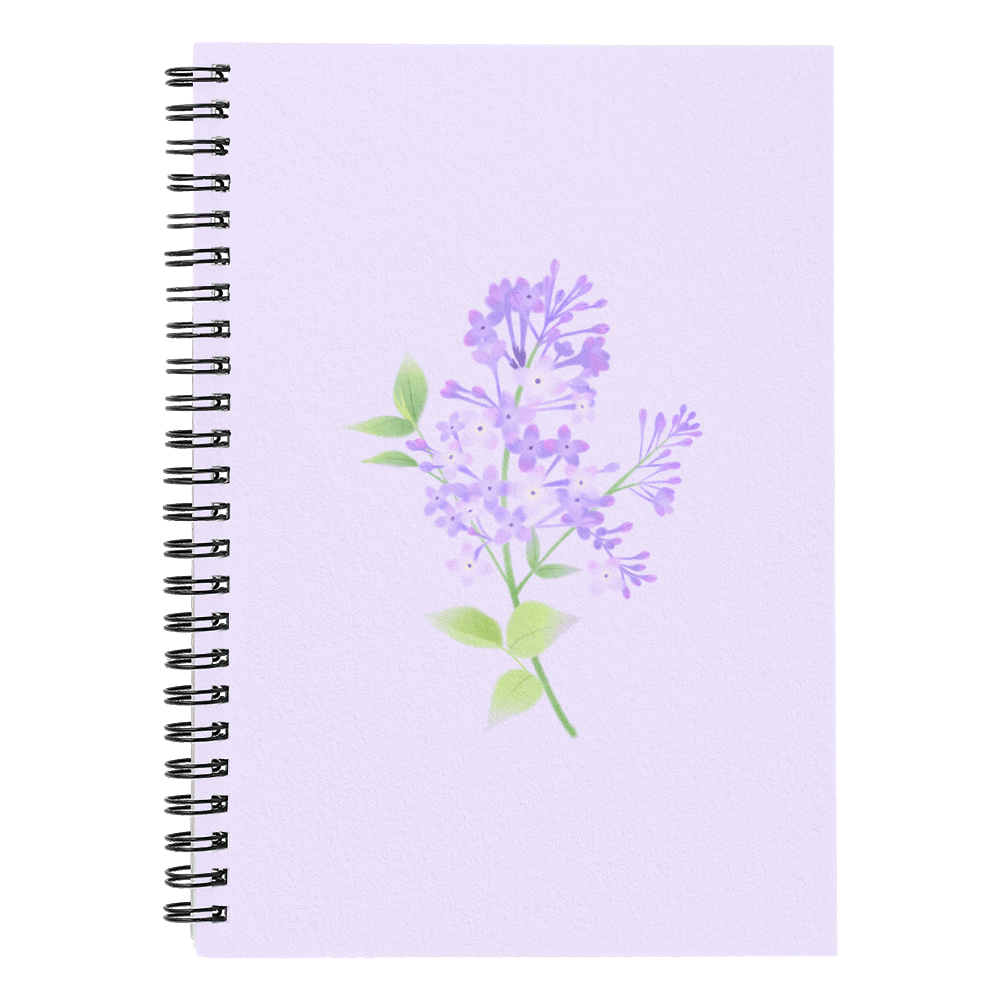 Purple Spiral Notebook