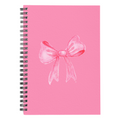 Pink Bow Spiral Notebook