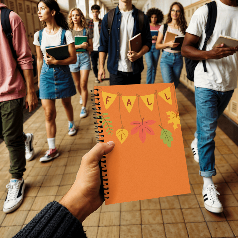 Fall Spiral Notebook