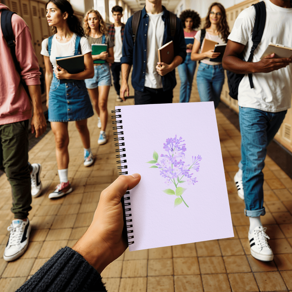 Purple Spiral Notebook
