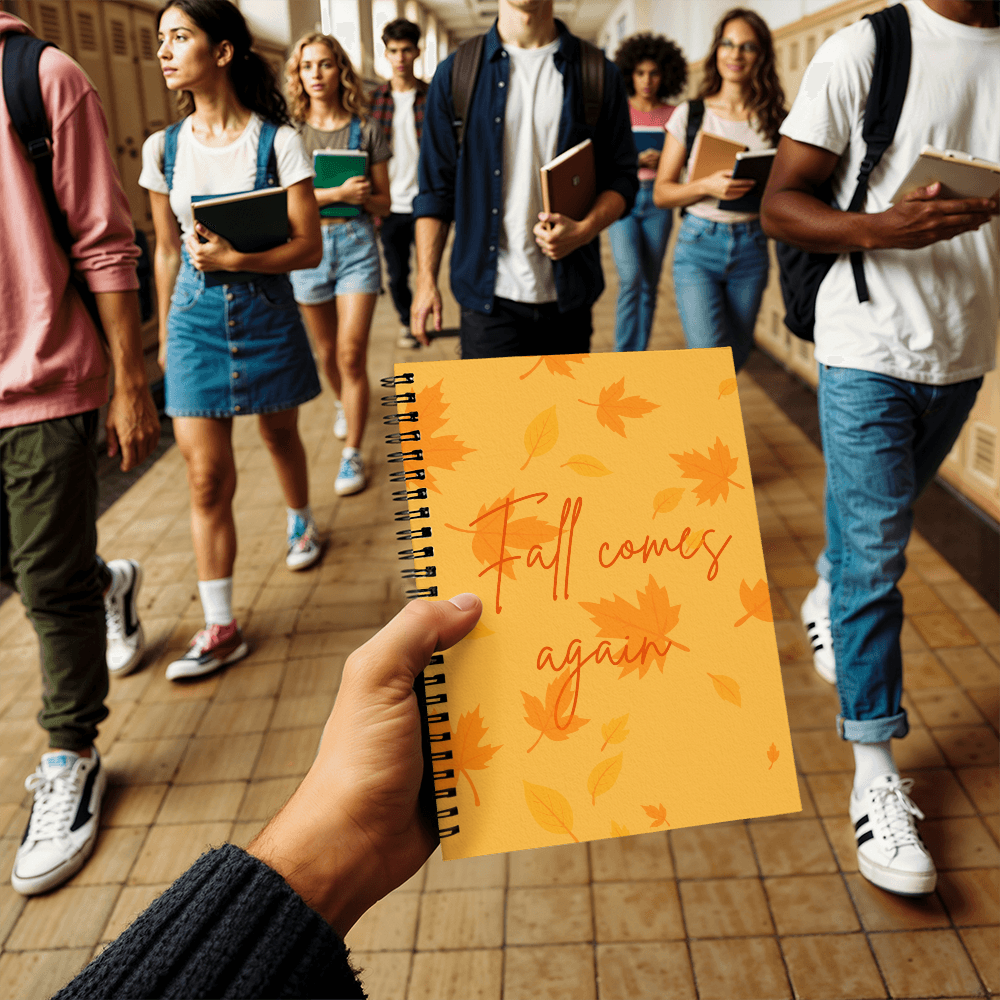 Fall comes Again, Spiral Notebook
