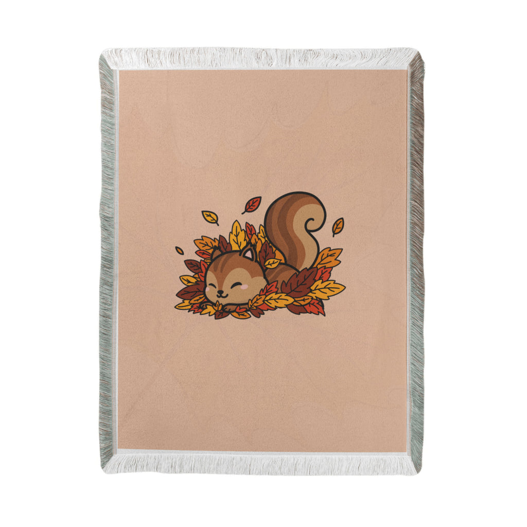 Cute Squirrel, Printed Woven Blanket